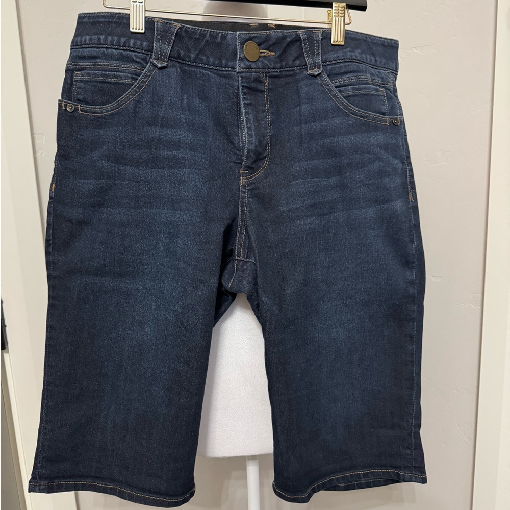 Democracy Ab-solution! long Jean shorts